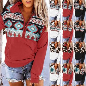 Designer dameshoodie Retro bedrukte Europese en Amerikaanse dameshoodie met ritssluiting Mode en vrije tijd Dameshoodie dames hoodies sweatshirts 8MU1