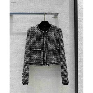 Channel Clothing Femmes Vintage Long Tweed Blazer Veste Tops Manteau Femme Manches Piste Designer Robe Costume Q4