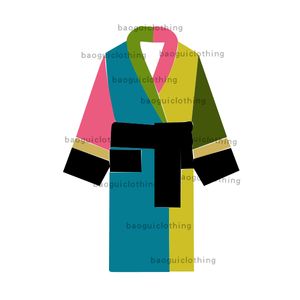 Designer damesnachtjapon Unisex katoenen nachtjapon Hoge kwaliteit badjas thuisjurk meerkleurig optioneel