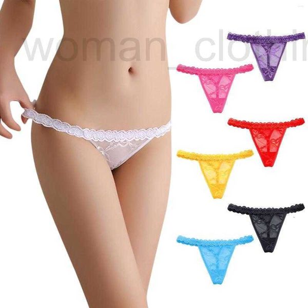 Diseñador de bragas de mujer Mujeres Sexy Hollow Out Tangas Calzoncillos de encaje Cintura baja Transparente G-String Ropa interior Mujer Ropa interior íntima transpirable 14LK