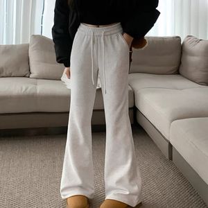 Designer damesbroek Eenvoudige effen kleur Casual broek Lente Dames slanke elastische taille Trailing-broek Micro uitlopende broek