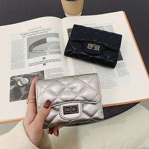 Sac à main pour femmes Designer nouveau petit treillis Ling parfumé version coréenne courte de tout multifonctionnel pliant simple carte purs