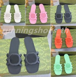 Sandalias para mujeres de diseñador sandalias de marca, zapatillas de doble letra entrelazadas toboganes de goma de verano accesorios de fiesta clásicos