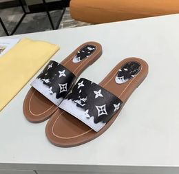 Sandalias de mujer de diseñador Sunset zapatillas cómodas planas moda versátil simple