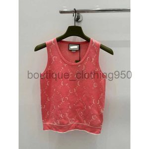 Designer dames truien luxe 24 nieuwe ronde nek gebreide tanktop verschijnt witte mode vrouw tops rok