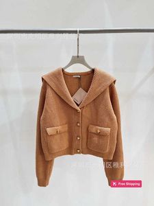 Designer damessweaters Miu Home High Edition herfst nieuwe stijl elegante kleine geur high-end top casual korte luie trui jas 6VNF