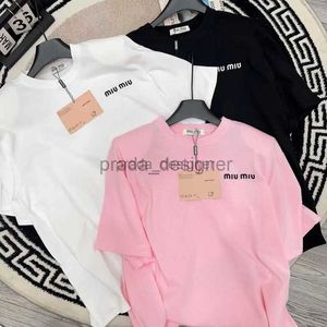 Designer dames T-shirt letter losse ronde hals bedrukt T-shirt met korte mouwen zomer nieuw T-shirt casual veelzijdig