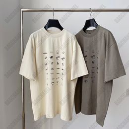 Camiseta de diseñador para mujer Cuello redondo Letra suelta Camiseta clásica para hombre Camiseta de manga corta Moda de verano Top Casual