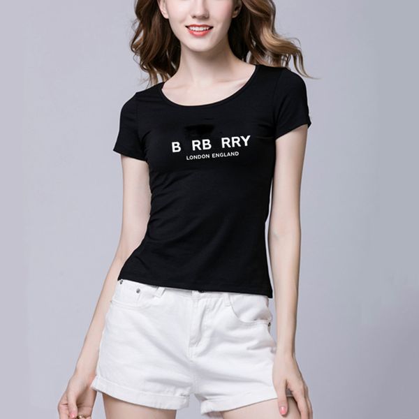 T-shirt femme design Slim Fit plante imprimée lettre T-shirt pur coton absorbant la transpiration femme confortable et polyvalente haut pour femme S-XXXL