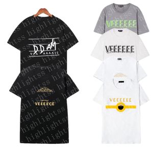 Designer femmes T-shirt serpent lettres imprimé graphique tee hommes 2023SS tendance t-shirt coton décontracté lâche col rond manches courtes lâche hip-hop streetwear chemises