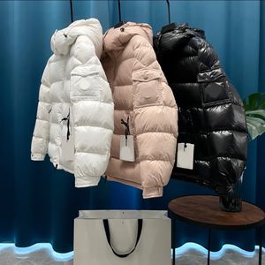 Designer Women's's épaisse veste en nylon tissu nylon de canard blanc en bas de l'oie à trois couleurs en option noir blanc rose rose