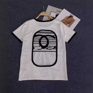 Designer dames t -shirt 2024 lente/zomer nieuw product dubbele borst open achterkant