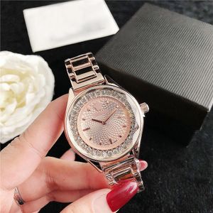 Montre de créateur pour femme, bracelet de montre en acier inoxydable de 38 mm avec miroir saphir, mouvement à quartz à deux broches, serti de diamants, montres-bracelets pour dames