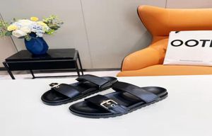 Designer dames sandalen kristal kalf lederen casual schoenen damesglaasjes gewikkeld platform zomer strand slipper maat 3542 met box25998222222