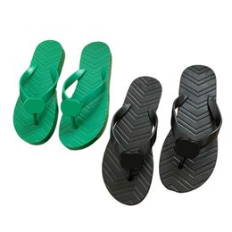 Diseñador Sandalias para mujer Para mujer Negro Blanco Verde Chanclas Playa Mocasín simple Pisos de verano Zapatos Tamaño 36-41