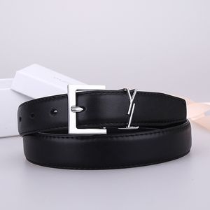 Designer Women Smooth Buckle Belt Retro Designers Taille Belts for Men Dames Breedte 3,0 cm Echte cowhide tailleband Cintura Cintures geschenk
