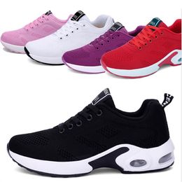 Designer Femmes Sneakers Pink Air Cushion Surface Chaussures Traineur Sports Breatch Sports High Quality Lace-Up Mesh Trainers Outdoor Runner Shoe 022