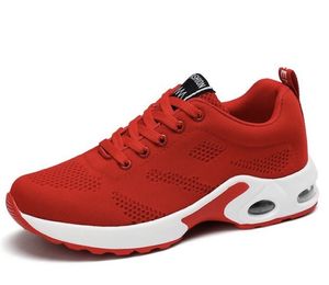 Zapatillas de deporte de diseñador para mujer Zapatillas de superficie con cojín de aire rosa Entrenador deportivo transpirable Zapatillas de deporte de malla con cordones de alta calidad Zapato de corredor al aire libre 025