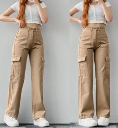 Pantalon de styliste pour femmes, décontracté, taille moyenne, tridimensionnel, avec poches, taille Cargo, printemps et automne