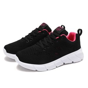 Designer vrouwen lente ademende hardloopschoenen zwart paars zwart rose rode dames buiten sport sneakers color66