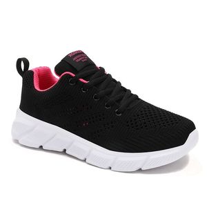 Designer vrouwen lente ademende hardloopschoenen zwart paars zwart roze rode dames buiten sport sneakers color141