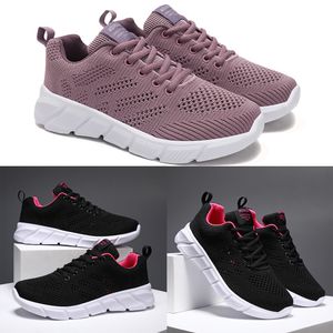 Designer vrouwen lente ademende hardloopschoenen zwart paars zwart rose rode dames buiten sport sneakers kleur147