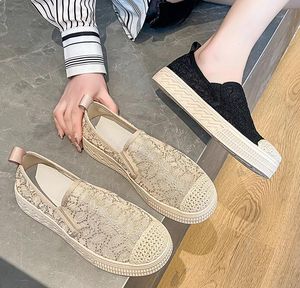 Designer dames zomerkant vissersschoenen sneakers loafers lichtgewicht nieuwe mode heren zweetabsorptie ademend luxe casual schoenen laag comfort flats