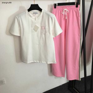 Designer femmes t-shirt ensemble marque vêtements pour femmes haut d'été mode logo col rond fille pantalon taille asiatique S-XL février 28