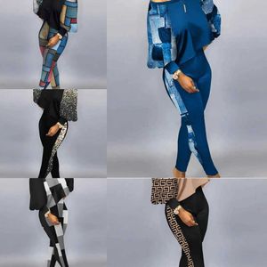 2023 Designer Femmes Vêtements Survêtements Deux Pièces Ensemble Nouveau Imprimé Tops Pantalons Tenues Plus La Taille 3xl Jogger Costume Streetwear