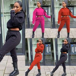 Designer Women Tracksuits Elastische hoodies Lange mouwbroek Twee -delige set trui sportpak herfst en winterkleding