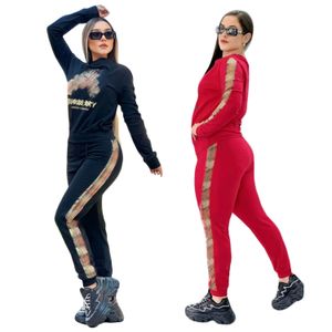 Designer Femmes Survêtements Pantalons de survêtement Costumes Femmes Jogging Wear Designer Noir Pantalon Rouge Survêtements Free Ship