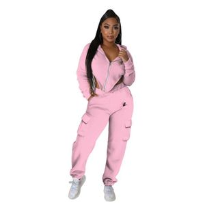 Designer Women Tracksuits Two -Piece broek set dames set dames met lange mouw bodysuit jumpsuit top en trekkoord broek matching outfits n997#