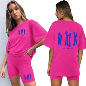 Designer Women Tracksuis de piste de deux pièces Set NOUVEAU TOP Letter Imprimer T-shirt T-shirt Sports Sports Pantal