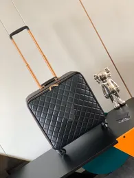 Designer dames reiskoffer 16 10A Luxe merkkoffer gepersonaliseerde, aanpasbare initiële Streeppatroon Klassieke bagage