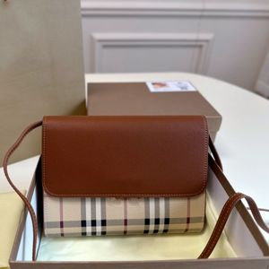 Designer Women Wallet Brown Brown Handsbag 22cm Classic Fashion Woman Purse Pourse Sac à bandoulière marque Crossbody Satchel