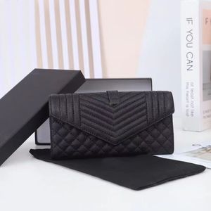 Designer femmes portefeuille sacs à main en cuir caviar pochette porte-monnaie porte-monnaie porte-cartes