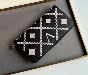 Designer femmes portefeuilles luxe Zippy sacs à main fleur lettre Vernis porte-cartes dames mode longue fermeture éclair mince sacs d'embrayage avec boîte de haute qualité