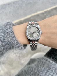 Designer Women kijken automatische mechanische beweging 31 mm alle roestvrij staal luxe klassieke mode dames diamanten ring dames horloge sport horloge
