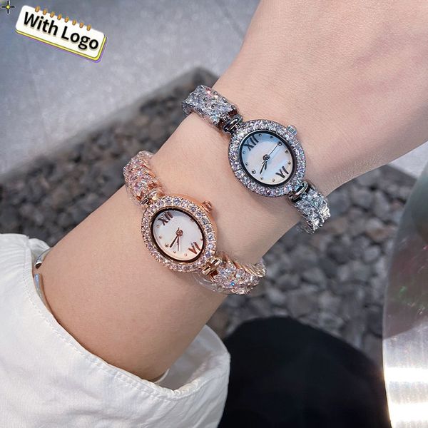 Designer Femmes Watch Watchs Version originale de haute qualité, Gradient de forage complet Fritillaria Face on the Dial Fashion Luxury Woches Watches
