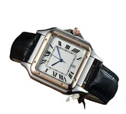 Designer Dameshorloge Waterdicht Quartz Casual Elegant Lederen Riem Tank Horloges Stijl Custom Gift Rechthoekige herenhorloges