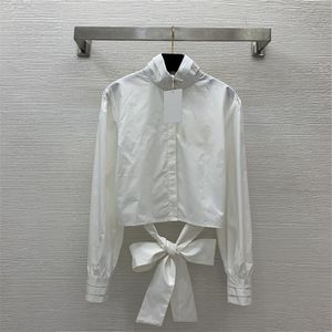 Designer Femmes Blouse blanche Chemise courte à manches longues pour femme Summer Femme Choyeur charmant Tops Elegant Luxury Dame Lady Shirts