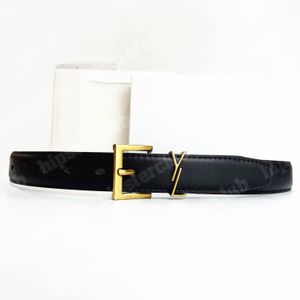 Cinturas de mujer de diseño S Hebilla de cocodrilo Cuero cuadrado Hebilla de cuero Cinturón de cintura estrecha 3cm 2 cm de ancho Men Cnosme Cintura Cintura Cintura con caja