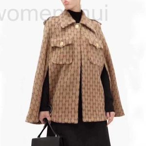 Designer Femmes Cape Boutique Trench-Coat Tunique Vestes À Manches Longues Vêtements D'hiver Manteaux Manteaux Tempérament Manteaux Châle De Noël Plus La Taille Pardessus 2EDQ