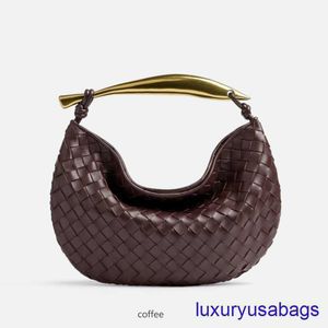 Designer Womens Classic Sardine Tote Sac Petit sac en cuir intrécciato avec manche métallique supérieure Italie Luxury Brand Handle Sac Largeur