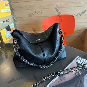 Diseñador para mujer clásica clásica vintage ternero negro maxi xl bolsos de hombro de aeropuerto mango grueso hardware de metal plate