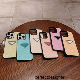 Designer Damesontwerper Glitter telefoonhoesjes 15Promax Case voor iPhone 15Promax plus 14Pro 13 12 voor heren herfstpreventie Classic iPhone Cases8p95