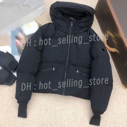 Designer Womens Down Jacket Simple Cropped Top Logo Marque À Capuchon À Manches Longues Manteau En Coton Hiver Casual Down Veste Veste De Haute Qualité 761