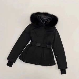 Designer Womens Down Jacket Women's Women's Slim Fit Fox FOR FUR Collier détachable Chatte hiver