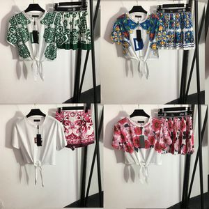 Designer dames modejurk zomerstrand tweedelig jurk voor vrouwen luxe met print hoogwaardige damesvest losse taille kleding