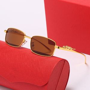 Designer mulheres óculos de sol óculos marca carti glasse quadro ouro prata metal pernas design negócios óculos de sol óculos de sol homens
